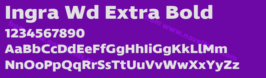 Ingra Wd Extra BoldPreview Ingra Wd Extra BoldPreview