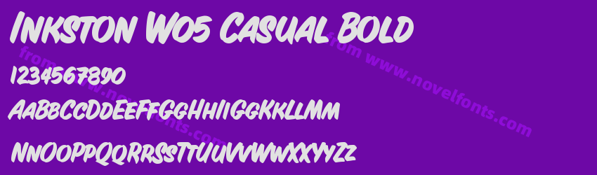 Inkston W05 Casual BoldPreview Inkston W05 Casual BoldPreview