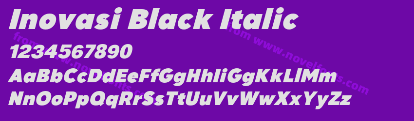 Inovasi Black ItalicPreview Inovasi Black ItalicPreview