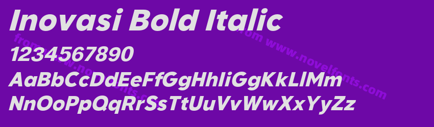 Inovasi Bold ItalicPreview Inovasi Bold ItalicPreview