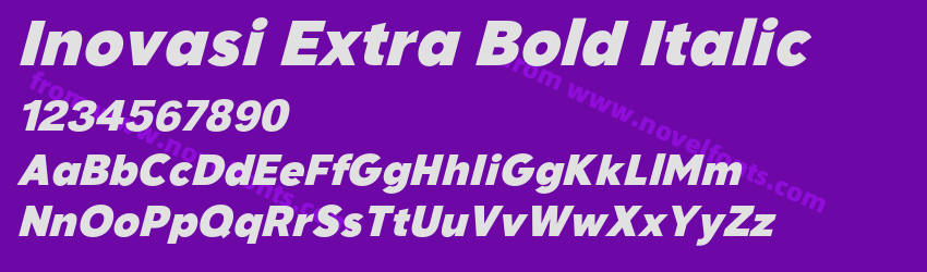 Inovasi Extra Bold ItalicPreview Inovasi Extra Bold ItalicPreview