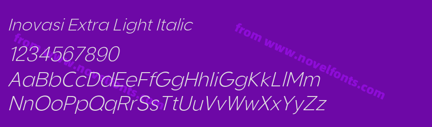 Inovasi Extra Light ItalicPreview Inovasi Extra Light ItalicPreview
