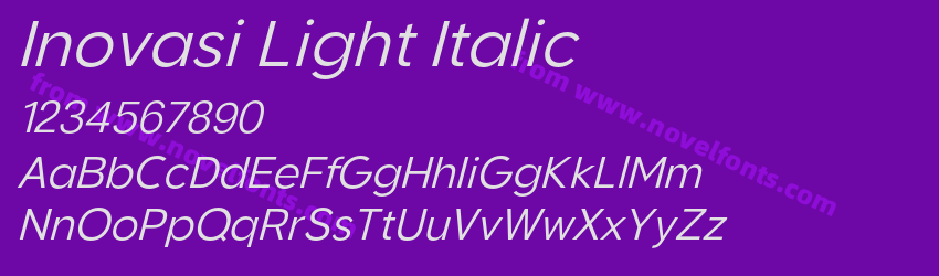 Inovasi Light ItalicPreview Inovasi Light ItalicPreview