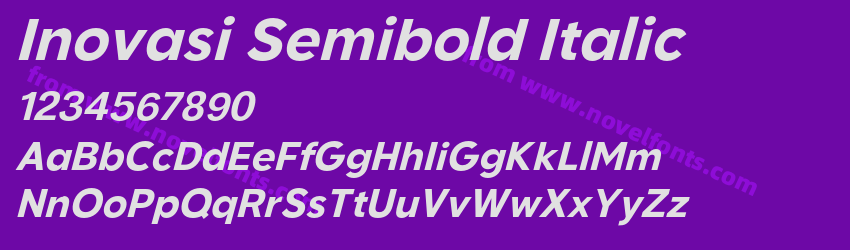 Inovasi Semibold ItalicPreview Inovasi Semibold ItalicPreview