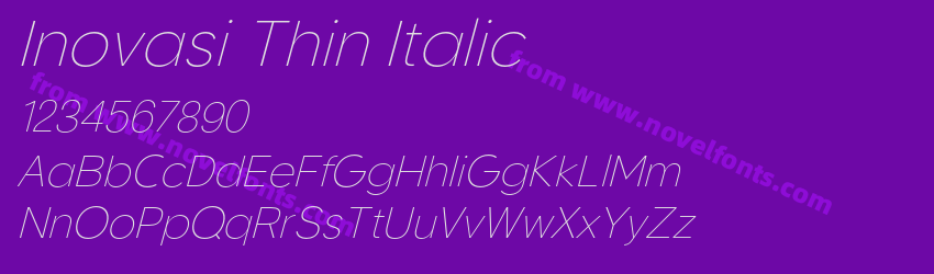 Inovasi Thin ItalicPreview Inovasi Thin ItalicPreview