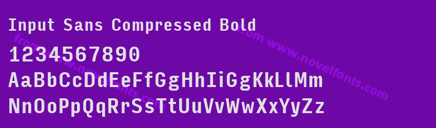 Input Sans Compressed BoldPreview Input Sans Compressed BoldPreview