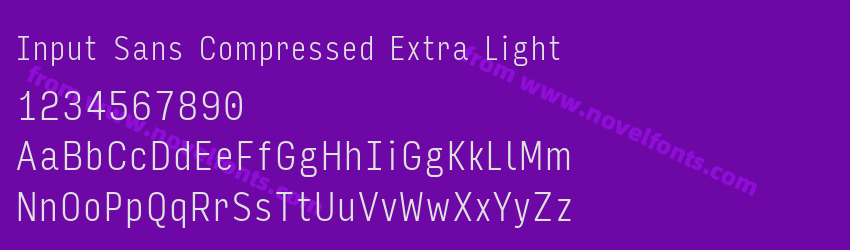 Input Sans Compressed Extra LightPreview Input Sans Compressed Extra LightPreview