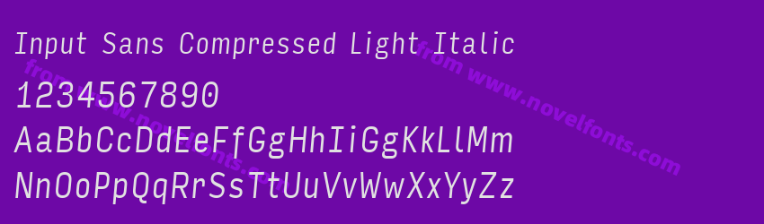 Input Sans Compressed Light ItalicPreview Input Sans Compressed Light ItalicPreview