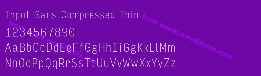 Input Sans Compressed ThinPreview Input Sans Compressed ThinPreview