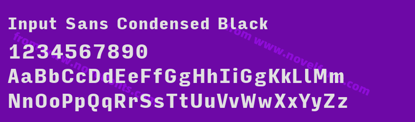 Input Sans Condensed BlackPreview Input Sans Condensed BlackPreview