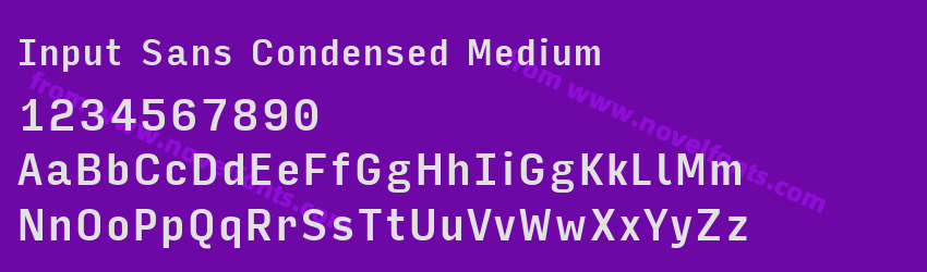Input Sans Condensed MediumPreview Input Sans Condensed MediumPreview