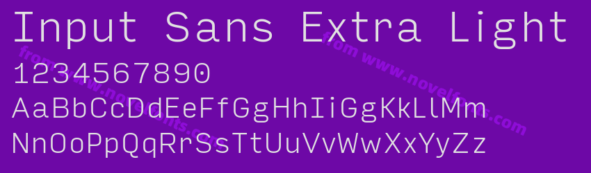 Input Sans Extra LightPreview Input Sans Extra LightPreview