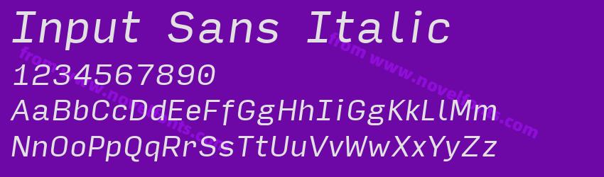 Input Sans ItalicPreview Input Sans ItalicPreview
