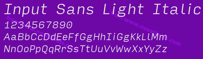 Input Sans Light ItalicPreview Input Sans Light ItalicPreview