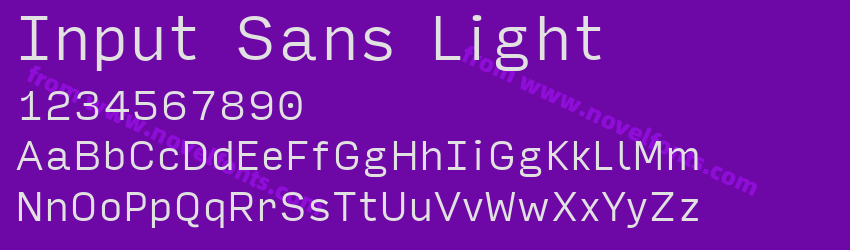 Input Sans LightPreview Input Sans LightPreview