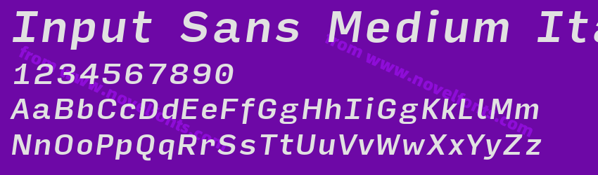 Input Sans Medium ItalicPreview Input Sans Medium ItalicPreview