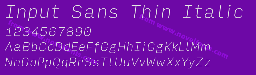 Input Sans Thin ItalicPreview Input Sans Thin ItalicPreview