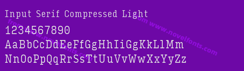 Input Serif Compressed LightPreview Input Serif Compressed LightPreview