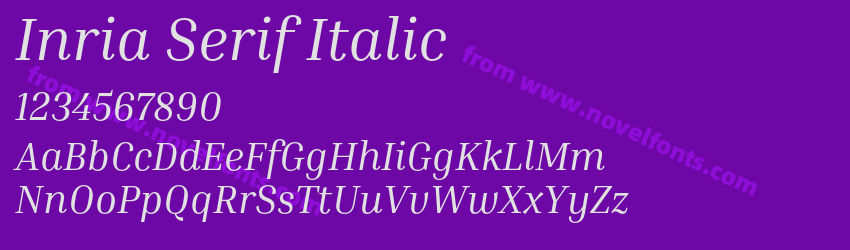 Inria Serif ItalicPreview Inria Serif ItalicPreview