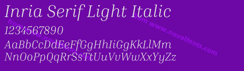 Inria Serif Light ItalicPreview Inria Serif Light ItalicPreview