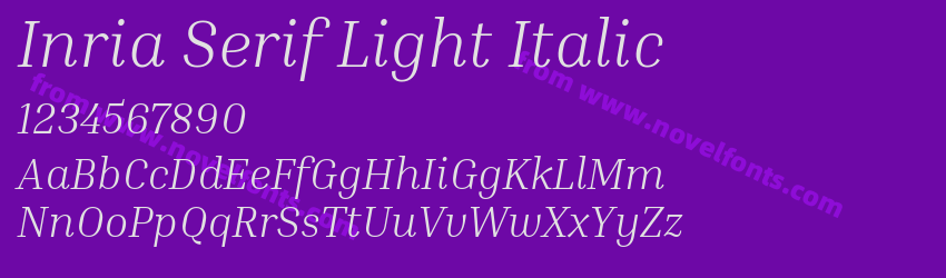 Inria Serif Light ItalicPreview Inria Serif Light ItalicPreview