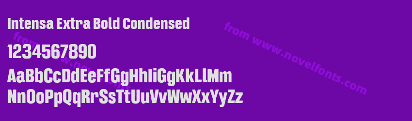 Intensa Extra Bold CondensedPreview Intensa Extra Bold CondensedPreview