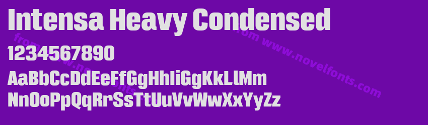 Intensa Heavy CondensedPreview Intensa Heavy CondensedPreview