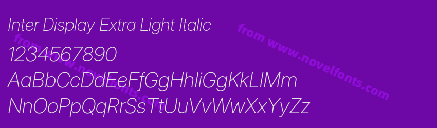 Inter Display Extra Light ItalicPreview Inter Display Extra Light ItalicPreview
