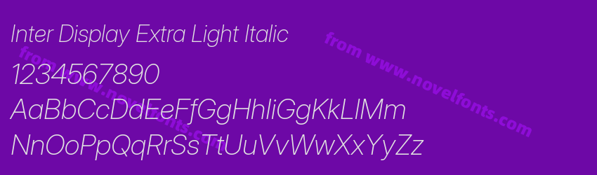 Inter Display Extra Light ItalicPreview Inter Display Extra Light ItalicPreview