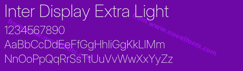 Inter Display Extra LightPreview Inter Display Extra LightPreview