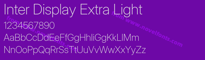 Inter Display Extra LightPreview Inter Display Extra LightPreview
