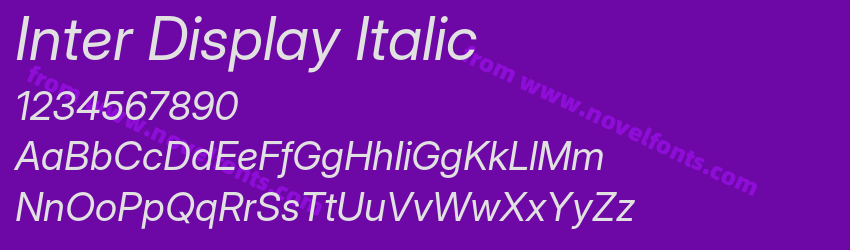 Inter Display ItalicPreview Inter Display ItalicPreview