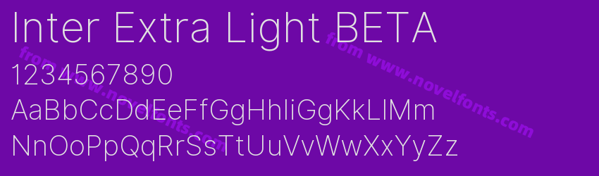 Inter Extra Light BETAPreview Inter Extra Light BETAPreview