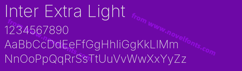 Inter Extra LightPreview Inter Extra LightPreview