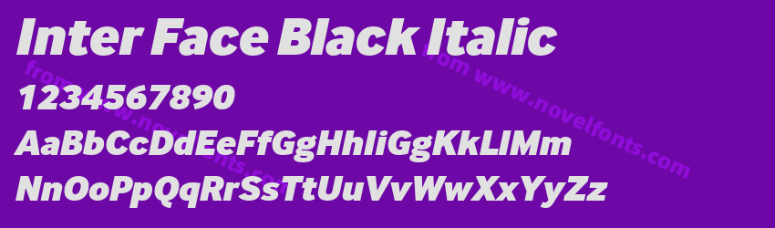 Inter Face Black ItalicPreview Inter Face Black ItalicPreview