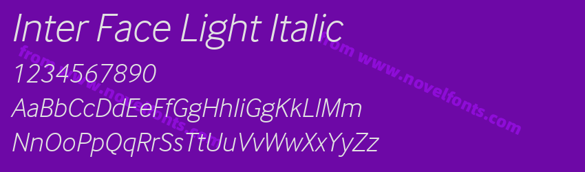 Inter Face Light ItalicPreview Inter Face Light ItalicPreview