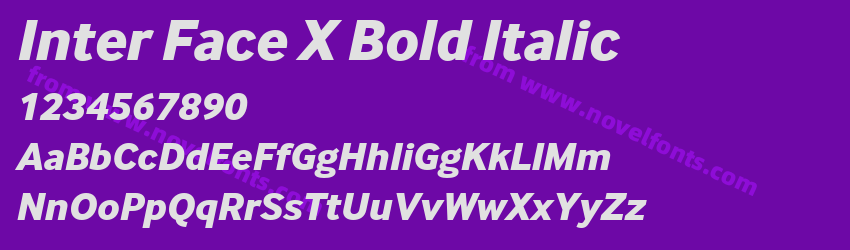 Inter Face X Bold ItalicPreview Inter Face X Bold ItalicPreview