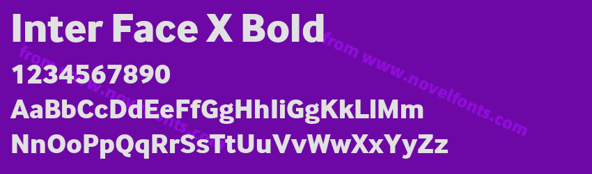 Inter Face X BoldPreview Inter Face X BoldPreview