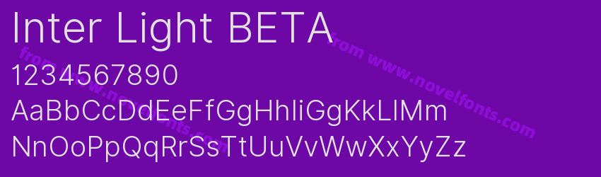 Inter Light BETAPreview Inter Light BETAPreview