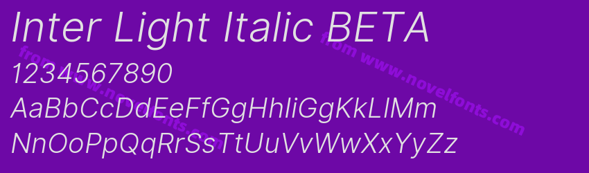 Inter Light Italic BETAPreview Inter Light Italic BETAPreview