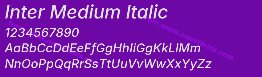 Inter Medium ItalicPreview Inter Medium ItalicPreview