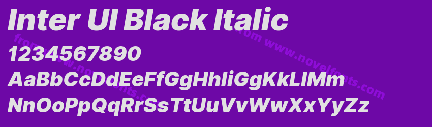 Inter UI Black ItalicPreview Inter UI Black ItalicPreview