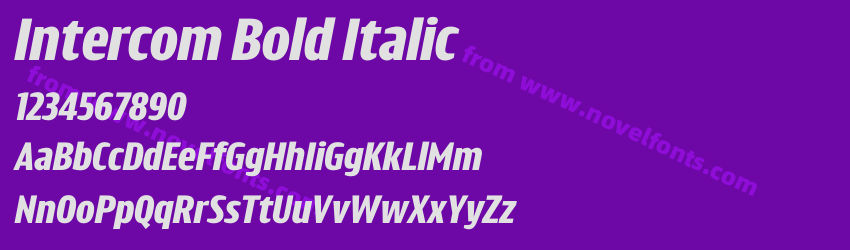 Intercom Bold ItalicPreview Intercom Bold ItalicPreview