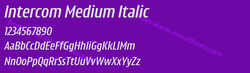 Intercom Medium ItalicPreview Intercom Medium ItalicPreview