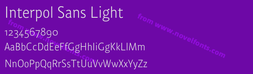 Interpol Sans LightPreview Interpol Sans LightPreview