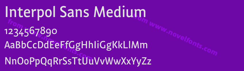 Interpol Sans MediumPreview Interpol Sans MediumPreview