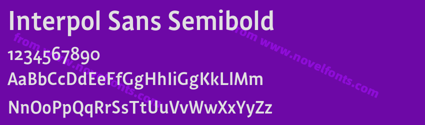 Interpol Sans SemiboldPreview Interpol Sans SemiboldPreview