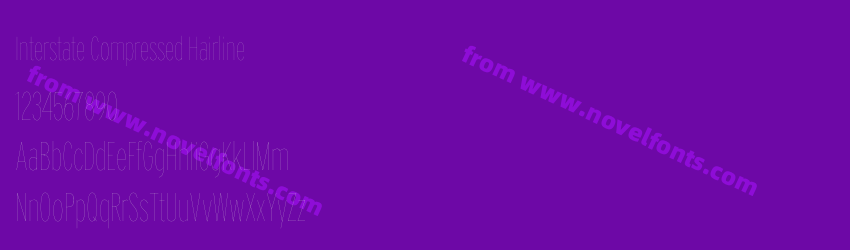 Interstate Compressed HairlinePreview Interstate Compressed HairlinePreview