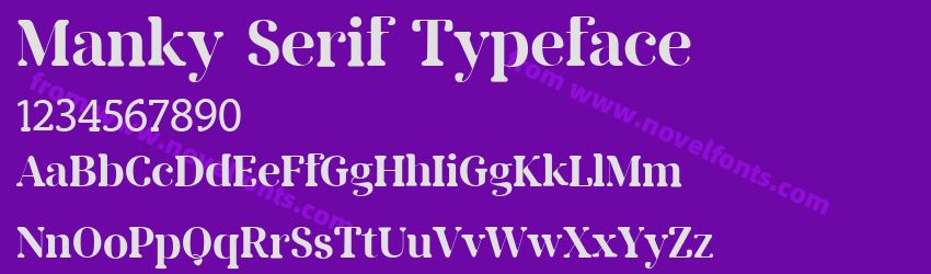 Manky Serif TypefacePreview