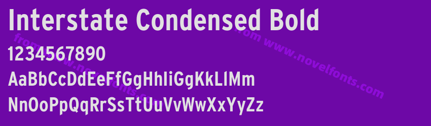 Interstate Condensed BoldPreview Interstate Condensed BoldPreview